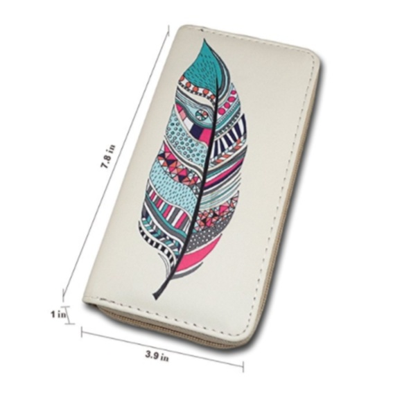 Feather Print Wallet - Picture 4 of 4